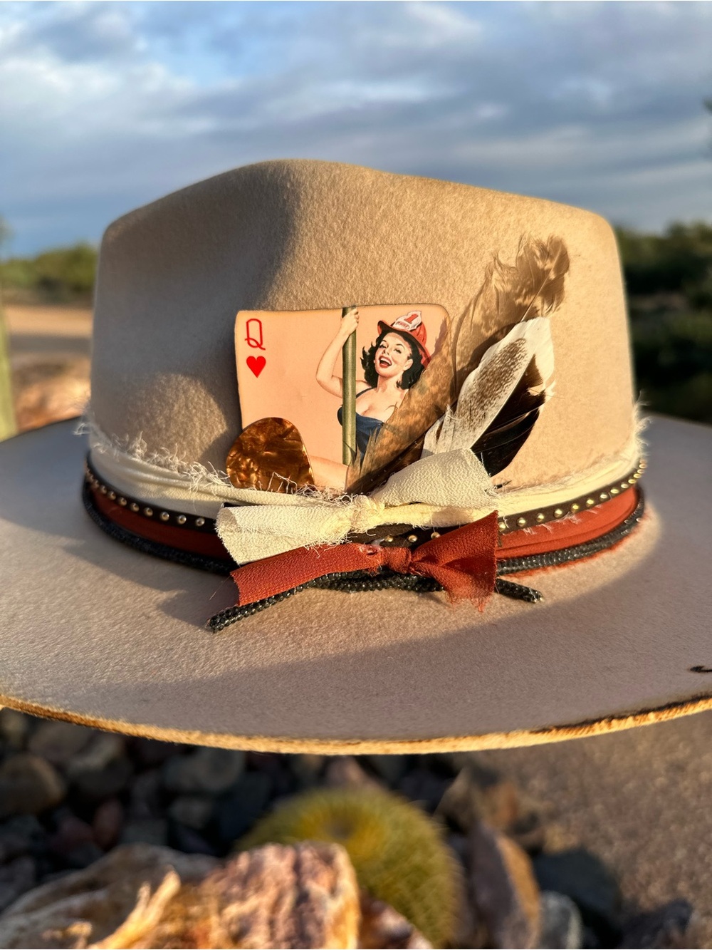 Custom Gigi Pip “Small Town Girl” Western Hat 57cm Adjustable